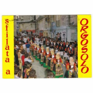 WŁOCHY SARDYNIA ORGOSOLO TRADYCJA STROJE REGIONALNE POCZTÓWKA A61449