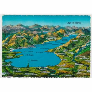 WŁOCHY LAGO DI GARDA MAPKA WIDOKÓWKA A61510