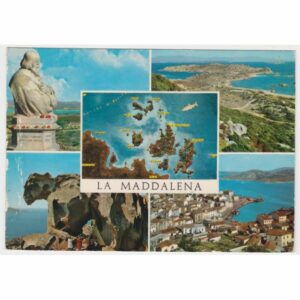 WŁOCHY LA MADDALENA MAPKA WIDOKÓWKA A61757