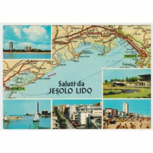 WŁOCHY JESOLO LIDO MAPKA WIDOKÓWKA A61881