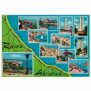 WŁOCHY RIVIERA ADRIATICA MAPKA WIDOKÓWKA A62019