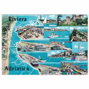 WŁOCHY RIVIERA ADRIATICA MAPKA WIDOKÓWKA A62177