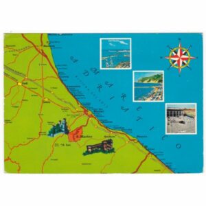 WŁOCHY MARE ADRIATICO MAPKA WIDOKÓWKA A62385