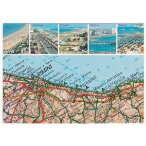 WŁOCHY RIVIERA ADRIATICA MAPKA WIDOKÓWKA A62409