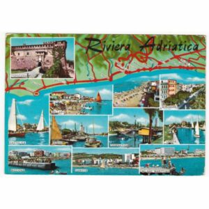 WŁOCHY RIVIERA ADRIATICA MAPKA WIDOKÓWKA A62419