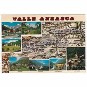 WŁOCHY VALLE ANZASCA MAPKA WIDOKÓWKA A62809