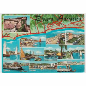 WŁOCHY RIVIERA ADRIATICA MAPKA WIDOKÓWKA A63827