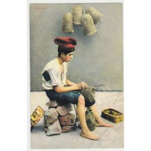 WŁOCHY FOLKLOR RYBAK POCZTÓWKA A63835