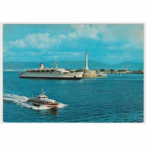 WŁOCHY STATEK PORT MESSINA WIDOKÓWKA A63915