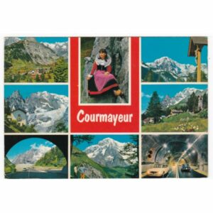 WŁOCHY COURMAYEUR STRÓJ LUDOWY WIDOKÓWKA A64038