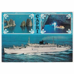 WŁOCHY STATEK CAPRI WIDOKÓWKA A64388