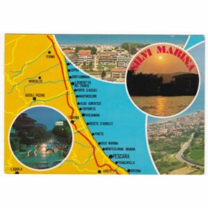 WŁOCHY SILVI MARINA MAPKA WIDOKÓWKA A64646