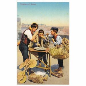 WŁOCHY FOLKLOR POCZTÓWKA REPRINT A64860