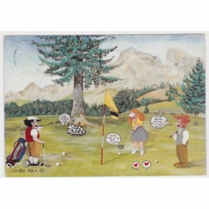 WŁOCHY ALTO ADIGE POLE GOLFOWE WIDOKÓWKA A65391