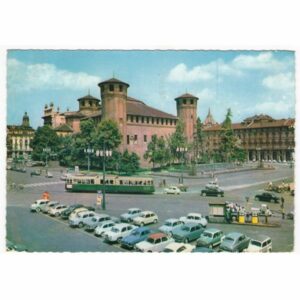 WŁOCHY TORINO TURYN ZAMEK TRAMWAJ WIDOKÓWKA A65428