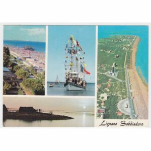 WŁOCHY LIGNANO STATEK WIDOKÓWKA A66057