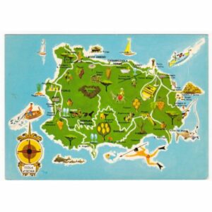 WŁOCHY ISCHIA MAPKA WIDOKÓWKA A66393