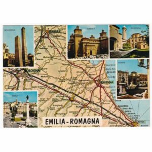 WŁOCHY EMILIA ROMAGNA MAPKA WIDOKÓWKA A66418