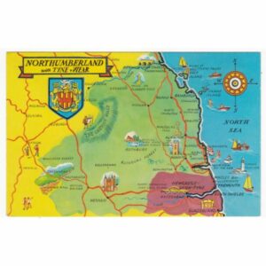 ANGLIA NORTHUMBERLAND MAPKA WIDOKÓWKA A66430
