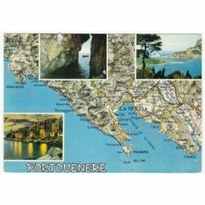 WŁOCHY LIGURIA PORTOVENERE MAPKA POCZTÓWKA A66461