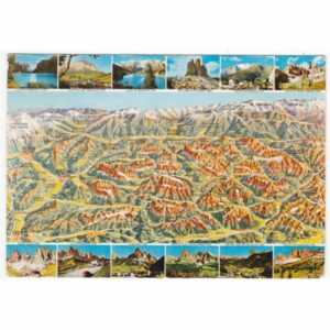 WŁOCHY DOLOMITY MAPKA WIDOKÓWKA A66466