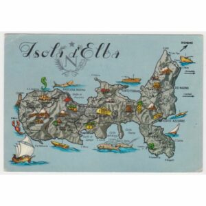 WŁOCHY ELBA MAPKA WIDOKÓWKA A66557