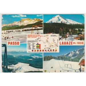 WŁOCHY PASSO LAVAZE MAPKA WIDOKÓWKA A66583