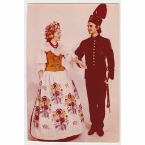 ZESPÓŁ PIEŚNI I TAŃCA ŚLĄSK STRÓJ LUDOWY POCZTÓWKA A66589