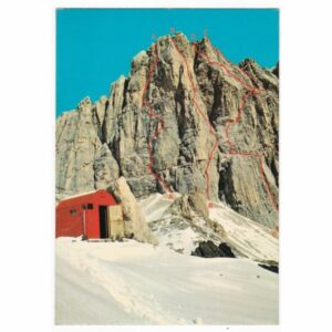 WŁOCHY DOLOMITY PASSO OMBRETTA MAPKA WIDOKÓWKA A67253