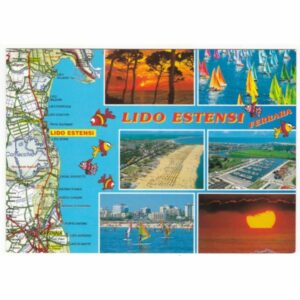 WŁOCHY LIDO ESTENSI MAPKA WIDOKÓWKA A67270