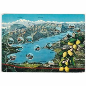 WŁOCHY LAGO DI GARDA MAPKA WIDOKÓWKA A67520