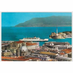 WŁOCHY STATEK PORT MESSINA WIDOKÓWKA A67575