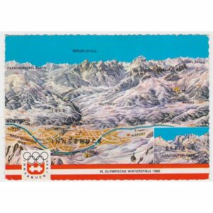 AUSTRIA INNSBRUCK MAPKA WIDOKÓWKA A67600