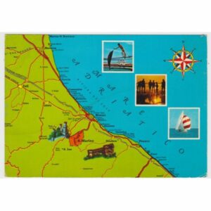 WŁOCHY MARE ADRIATICO MAPKA WIDOKÓWKA A67700