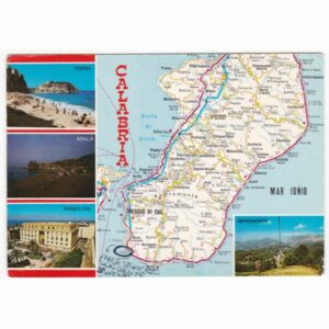 WŁOCHY CALABRIA MAPKA WIDOKÓWKA A67740