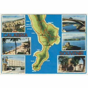 WŁOCHY CALABRIA MAPKA WIDOKÓWKA A18942