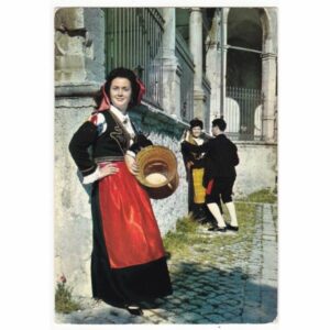 WŁOCHY ABRUZZO STRÓJ LUDOWY POCZTÓWKA A67787