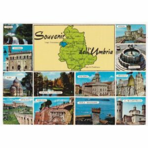 WŁOCHY UMBRIA MAPKA WIDOKÓWKA A67918