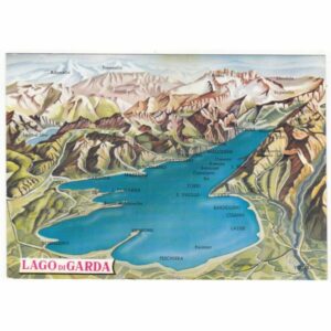 WŁOCHY LAGO DI GARDA MAPKA WIDOKÓWKA A67971