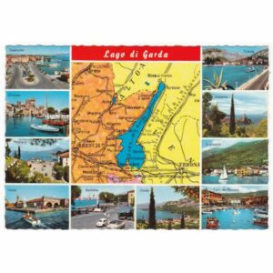 WŁOCHY LAGO DI GARDA MAPKA WIDOKÓWKA A68022