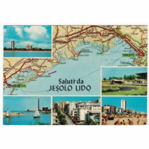 WŁOCHY JESOLO LIDO MAPKA WIDOKÓWKA A68076