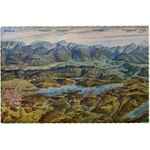 AUSTRIA KLAGENFURT WORTHERSEE MAPKA A3369
