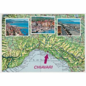 WŁOCHY CHIAVARI MAPKA WIDOKÓWKA A68168