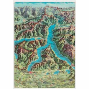 WŁOCHY LAGO DI COMO MAPKA WIDOKÓWKA A68238