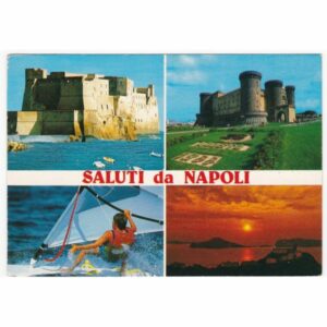 WŁOCHY NEAPOL ZAMEK WIDOKÓWKA A68391