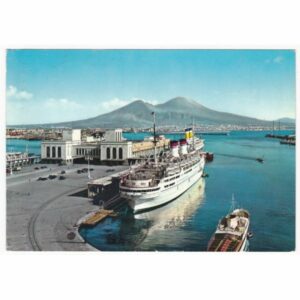 WŁOCHY STATEK NEAPOL WIDOKÓWKA A68403