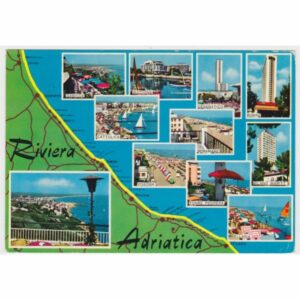 WŁOCHY RIVIERA ADRIATICA MAPKA WIDOKÓWKA A68580