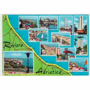 WŁOCHY RIVIERA ADRIATICA MAPKA WIDOKÓWKA A68709