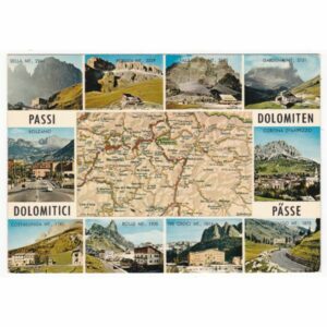 WŁOCHY DOLOMITY MAPKA WIDOKÓWKA A68802