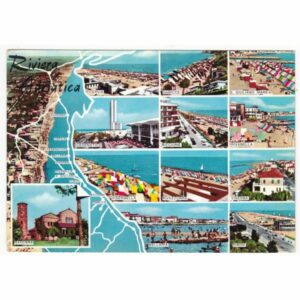 WŁOCHY RIVIERA ADRIATICA MAPKA WIDOKÓWKA A69174
